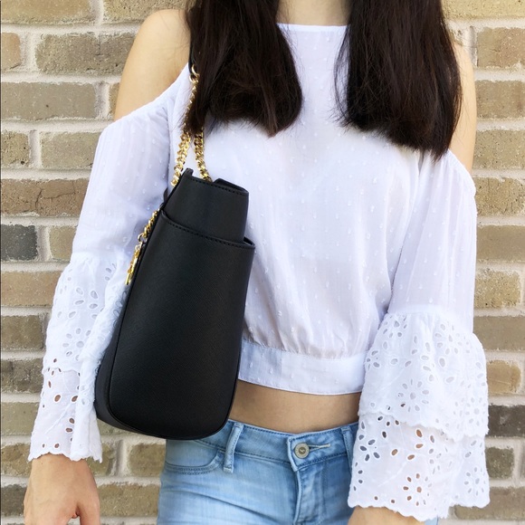 👜💕 Michael Kors Large chain Tote Black - Picture 3 of 4